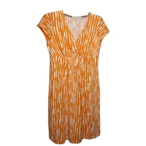 Boden Dress Women Size 6P Orange White